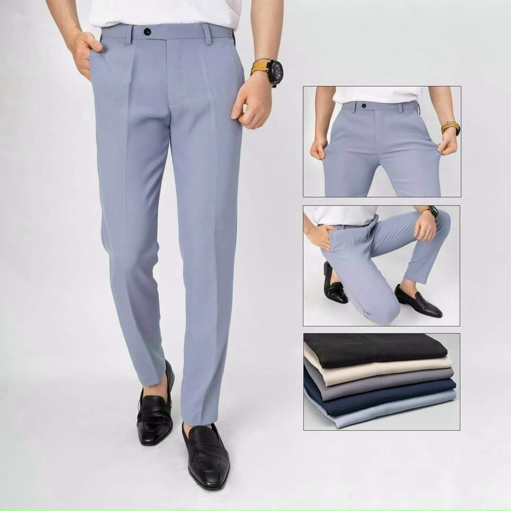 QUẦN TÂY ÂU NAM CHẤT TRƠN DÁNG CÔNG SỞ THỜI TRANG HOT TREND VS11 N&CSHOP