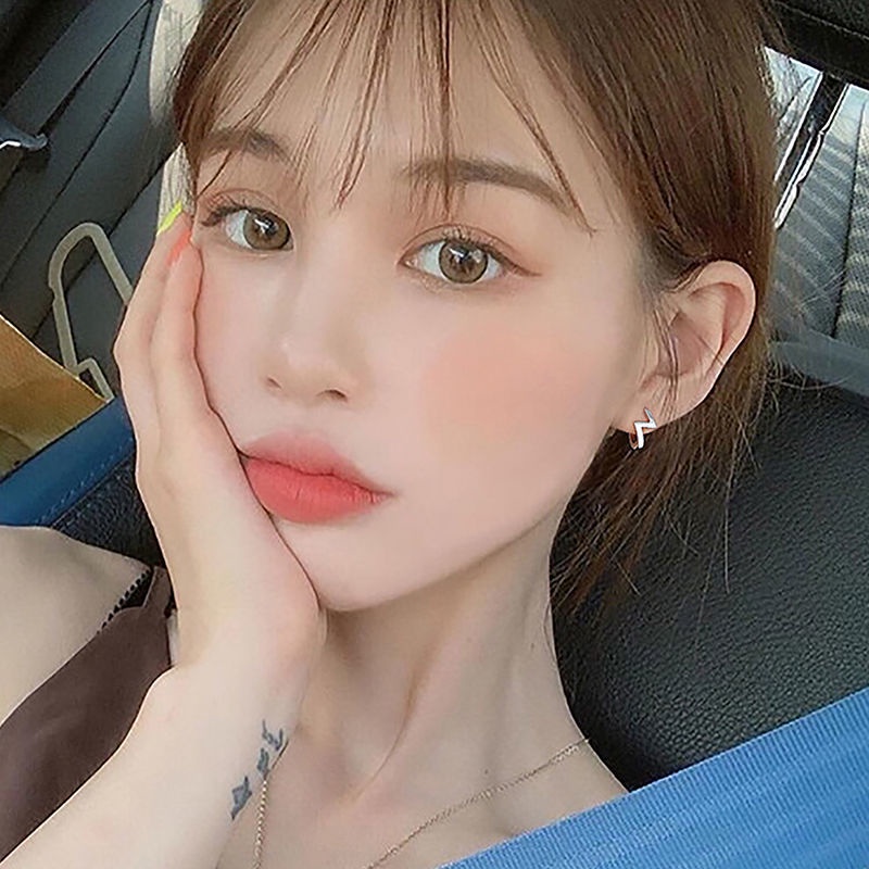 Bông Tai Hình Chữ Z Bằng Bạc 925 Thiết Kế Đơn Giản Thời Trang Cho Nữ