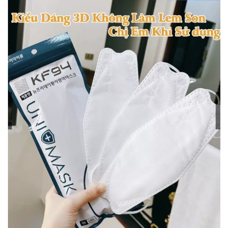 (sét 10 chiếc) khẩu trang kf94 4 lớp kháng khuẩn cho người lớn tiêu chuẩn hàn quốc