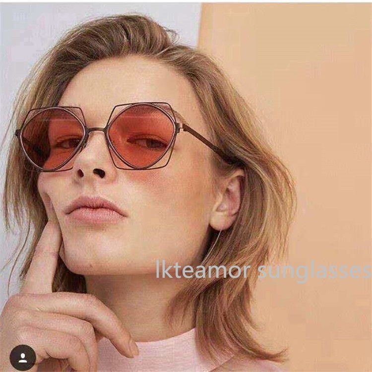 Kính mát gọng kim loại thiết kế cổ điển cho nam và nữ