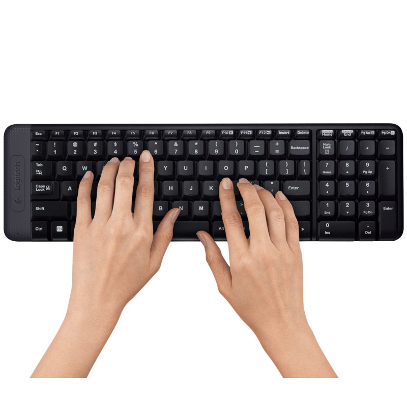 Bàn phím chuột không dây Logitech MK220 Đen - HAPOS