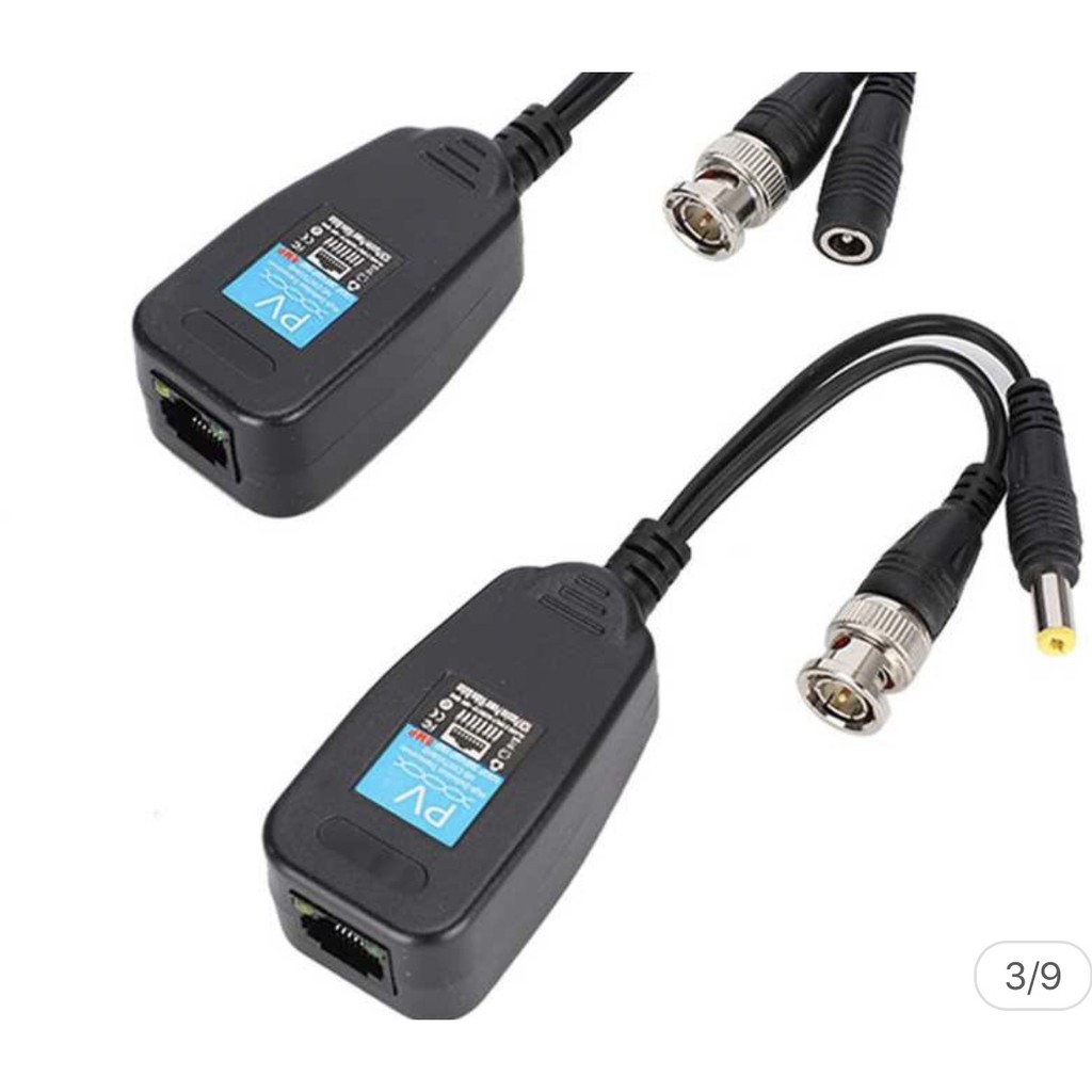 Jack Chuyển Đổi Cáp Đồng Trục Sang Cáp Mạng RJ45