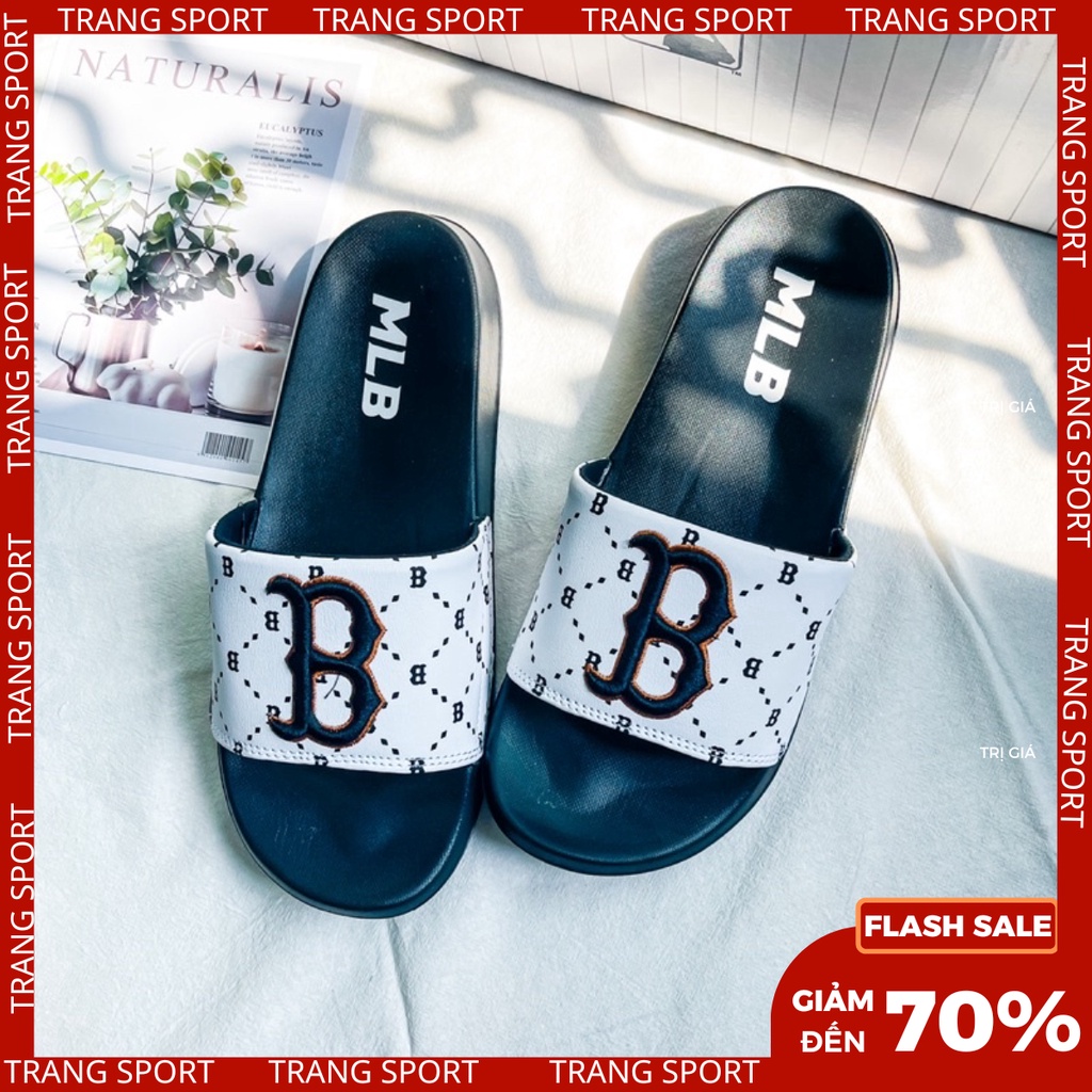 Dép 𝐌𝐋𝐁 boston unisex quai ngang nam nữ collection 2022 FULLBOX