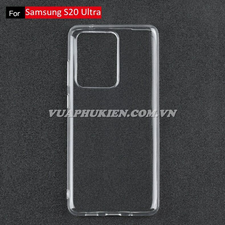 Ốp lưng silicone dẻo trong suốt cho Samsung Galaxy S20 Ultra/FE/S10 Lite/5G/S10e/S6/S7/S8/S9/S10/S20 Plus/Edge loại A+