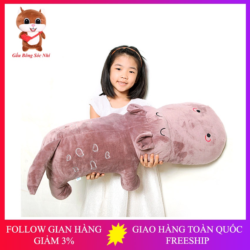 Gấu Bông Hà Mã Cao Cấp Size 85cm