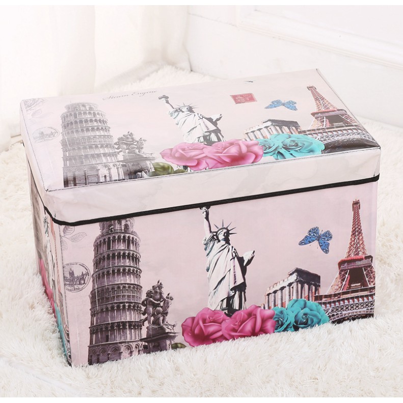 Ghế hộp dài mẫu vintage 48x30x30cm | BigBuy360 - bigbuy360.vn