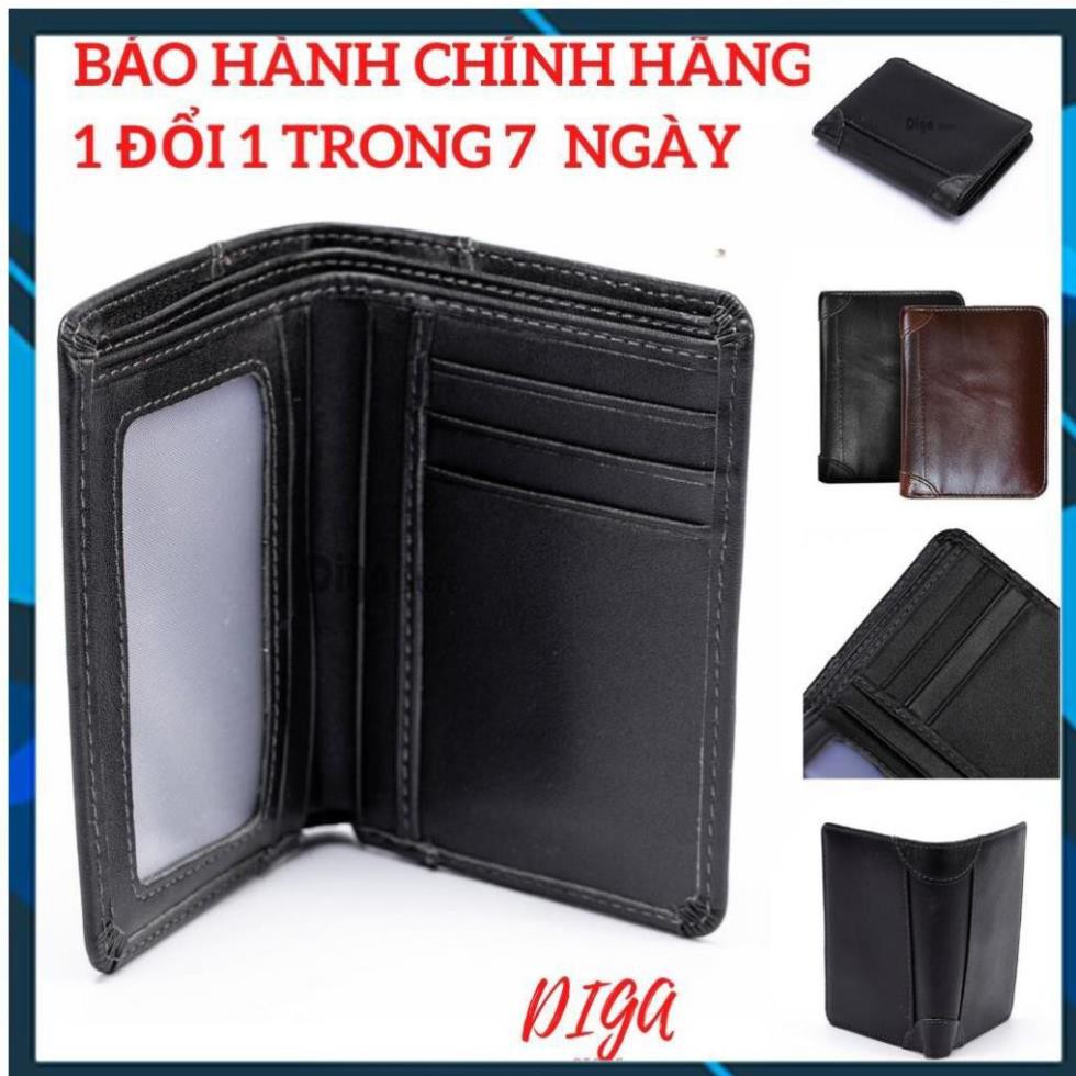 Bóp Na💖𝑭𝑹𝑬𝑬𝑺𝑯𝑰𝑷💖 Ví Da Nam - Hàng Cao Cấp VNXK - Da Thật, Full Box, BH 2 Năm - NDIGA-VD65 Vân Anh Shop