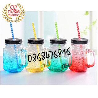 FreeShip Ly Quai thủy tinh vuông nhiêu màu cute 500ML Thủy Tinh Vuông-GTH SHOP