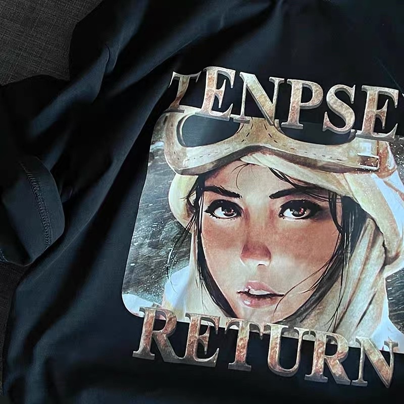 Áo phông TENPSEN RETURN dáng váy dài rộng chất liệu cotton mát