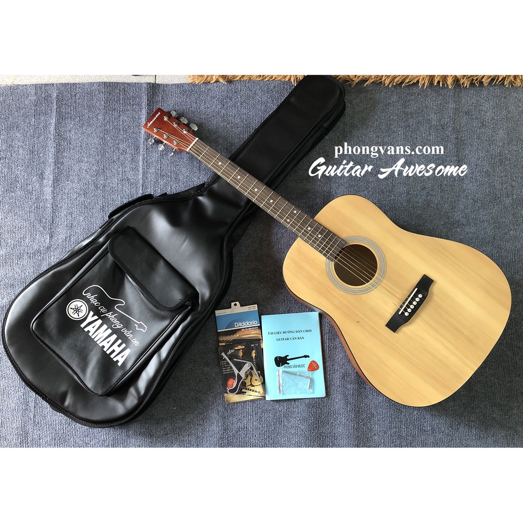 [Tặng kèm full phụ kiện] Đàn guitar acoustic Awesome