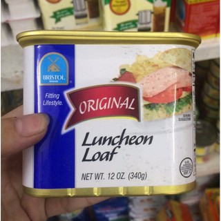 Thịt hộp Bristol Original Luncheon Loaf Mỹ 340g (Date 2/2024)