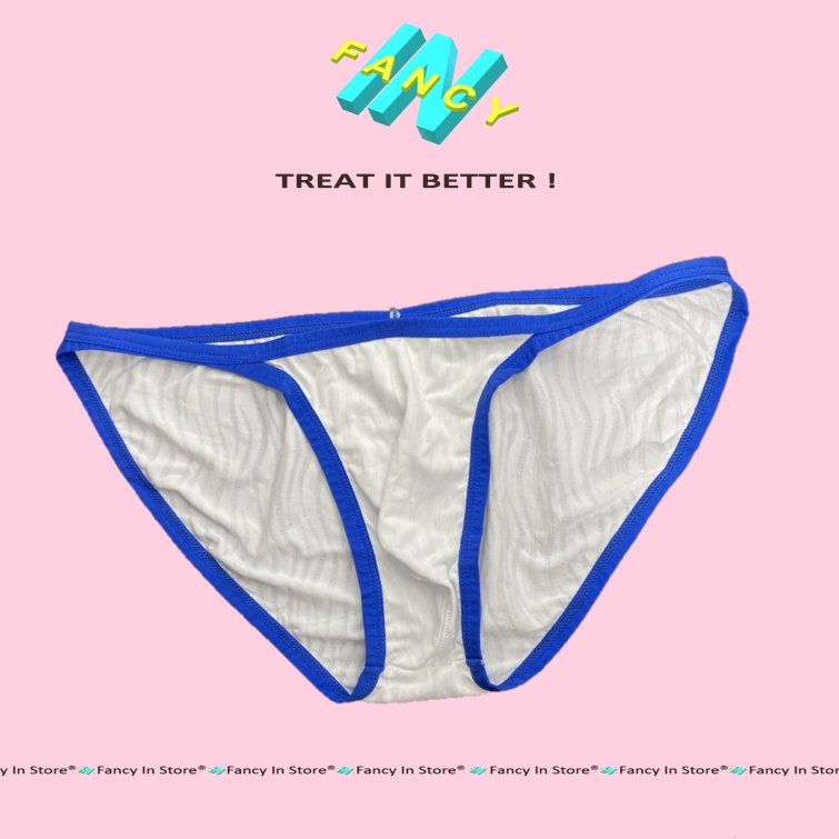 Sịp Tam Giác Bikini Nam Gợi Cảm, Chất Liệu Thun Lạnh Kèm Hoạ Tiết Quyến Rũ, Quần Lót Nam Fancy In - BK003