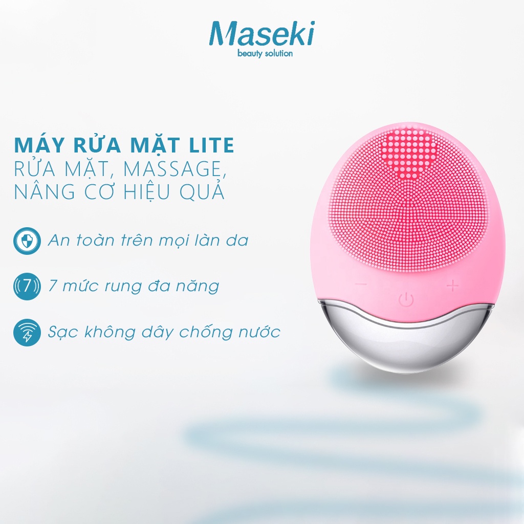 Máy rửa mặt massage mini MASEKI LITE , Làm sạch sâu và trị mụn hiệu quả, bảo hành 2 năm