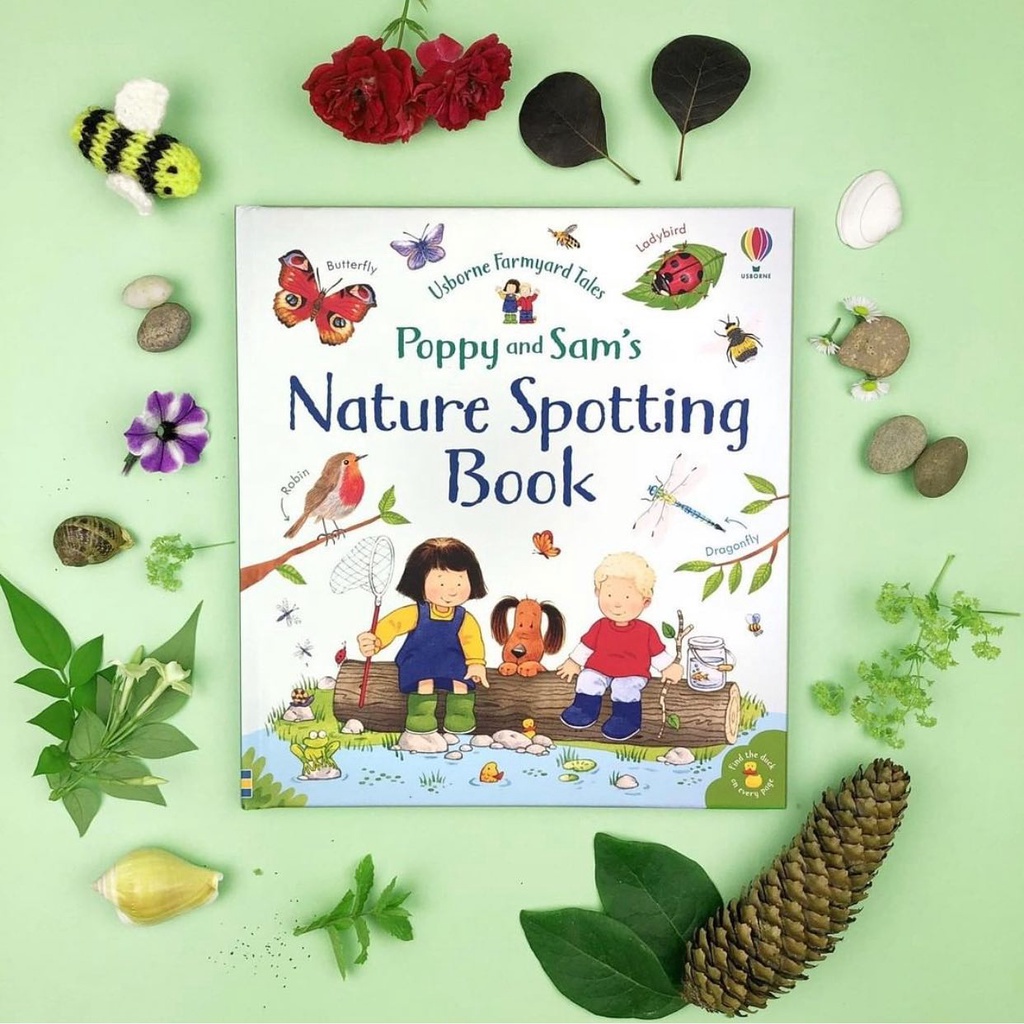 Sách Usborne - Poppy and Sam's Nature Spotting Book - học tiếng anh qua thiên nhiên