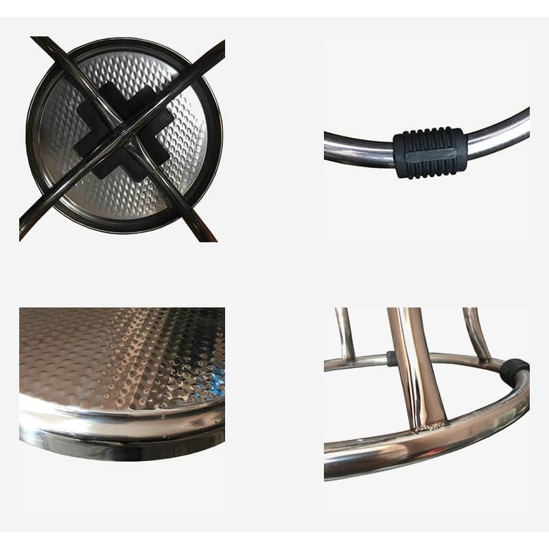 Ghế đôn inox chân tròn siêu bền siêu chắc chắn | BigBuy360 - bigbuy360.vn