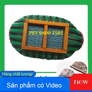 Giỏ xiên quai inox vận chuyển gà-tặng bao mỏ da
