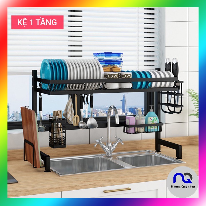 Kệ để chén đĩa, kệ bát thông minh trên bồn rửa bát dài 95cm sale sốc- Sang sịn mịn