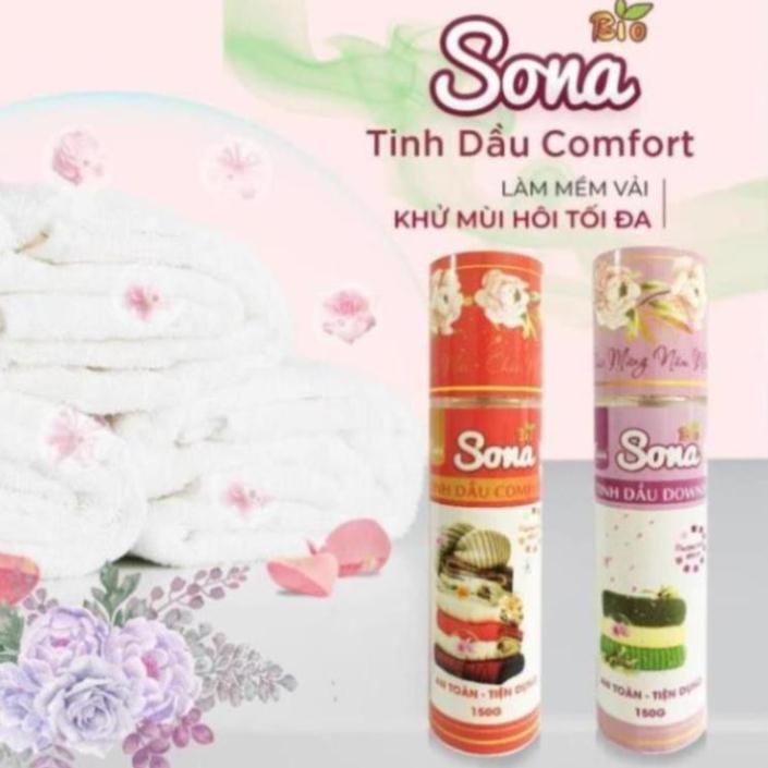 Xịt thơm quần áo, xả vải khô Sona - Tinh dầu hương nước xả Comfor&Downy - Dung tích 150ml