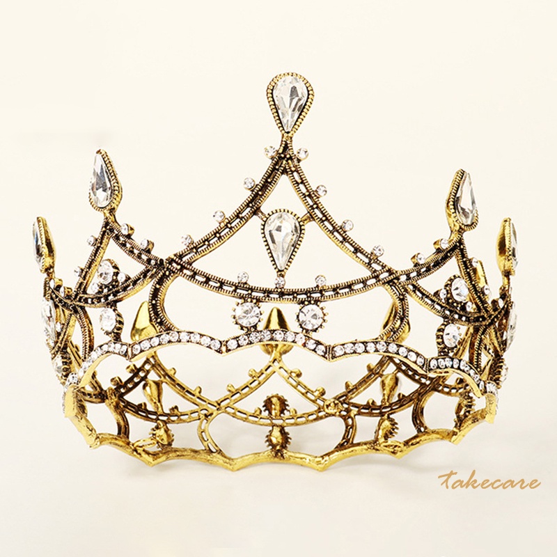 Vương Miện Bằng Hợp Kim Mạ Điện Đơn Giản Cho Cô Dâu