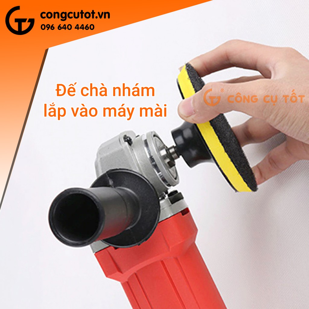 Hộp 10 đế chà nhám tròn Φ100mm