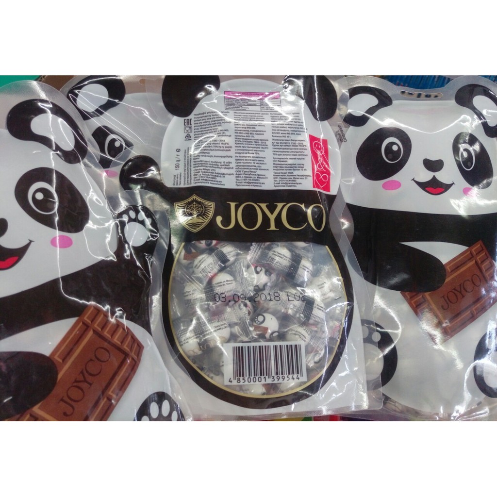 KẸO CHOCOLATE GẤU TRÚC PANDA HIỆU JOYCO CỦA NGA #150GRAM