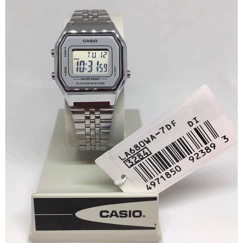 Đồng hồ nữ Casio LA680WA-1BDF dây đeo thép không gỉ cổ điển , sang trọng , đẳng cấp-ME_WATCH