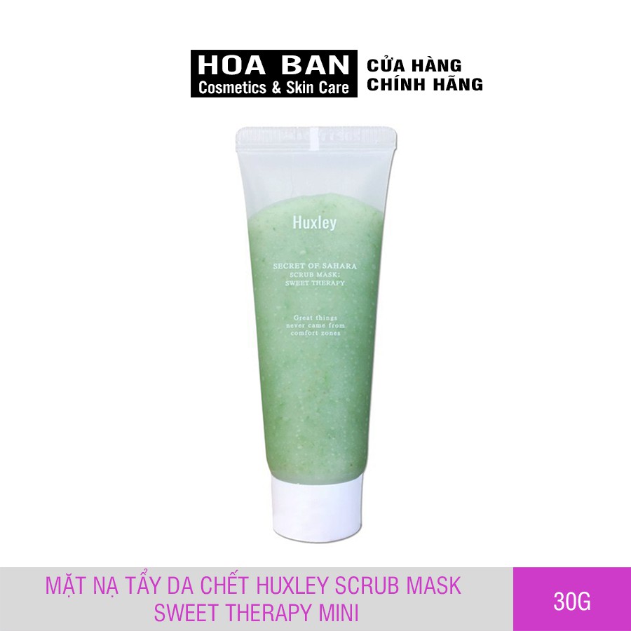 Mặt Nạ Tẩy Tế Bào Chết Huxley Scrub Mask: Sweet Therapy 30g - Huxley Mini | BigBuy360 - bigbuy360.vn