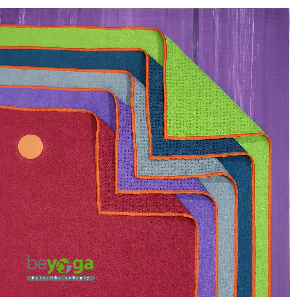 Khăn Trải Thảm Yoga, Nhập Khẩu Đài Loan, Thấm Hút Mồ Hôi, Chống Trơn Trượt Tốt, Sợi Microfiber, hãng beYoga