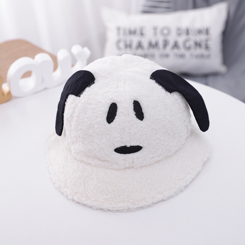 Nón Tai Bèo Phối Lông Xù Ấm Áp Xinh Xắn Kiểu Hoạt Hình Cho Bé