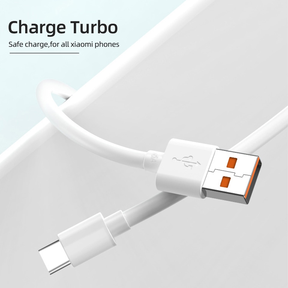 Original Type C Xiaomi Cable Charger Turbo Fast Charge For Poco M3 X3 NFC F2 Mi 11 9 Black Shark 3 Redmi Note 10 K30 TipoC 1M 2M