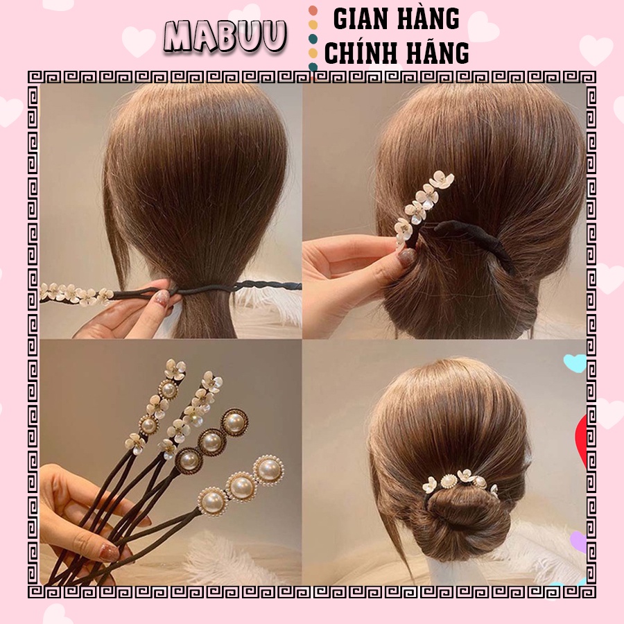 [Mã FAMARAL2 giảm 10K đơn 50K](Hàng Mới Về) Dụng Cụ Búi Tóc Đơn Giản Phong Cách Hàn Quốc Cho Nữ