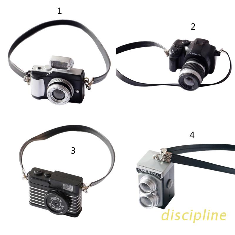 Mô hình máy ảnh mini 1/12 phong cách cổ điển dành cho nhà búp bê