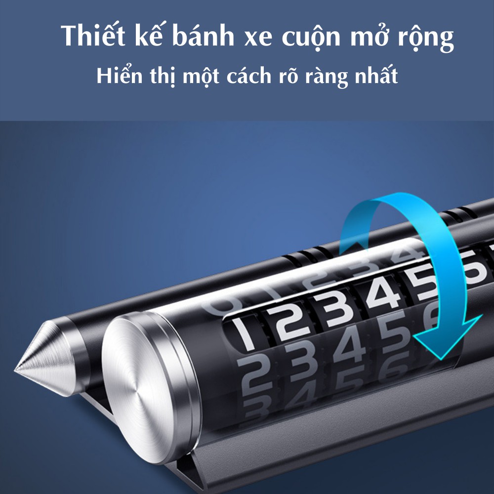 Bảng số điện thoại , thẻ đỗ xe tạm thời tiện lợi dễ sử dụng TIME HOME ( B01)