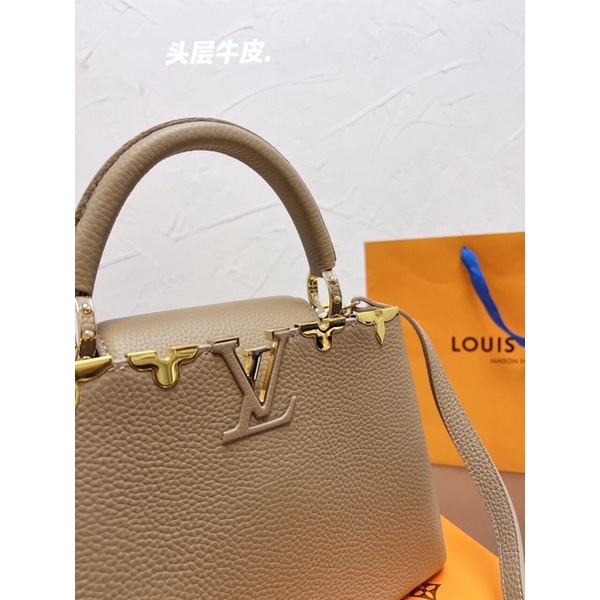 Túi xách Lóuisvuitton capucines sz 27 da bò hàng order trung