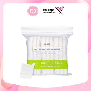 Bông tẩy trang miniso túi 180 miếng.