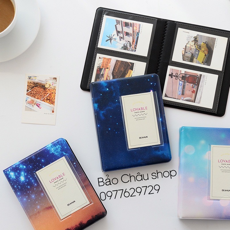 Album Ảnh Polaroid Mini Đựng Được 65 Tấm Cỡ 6x9 Bìa 3D