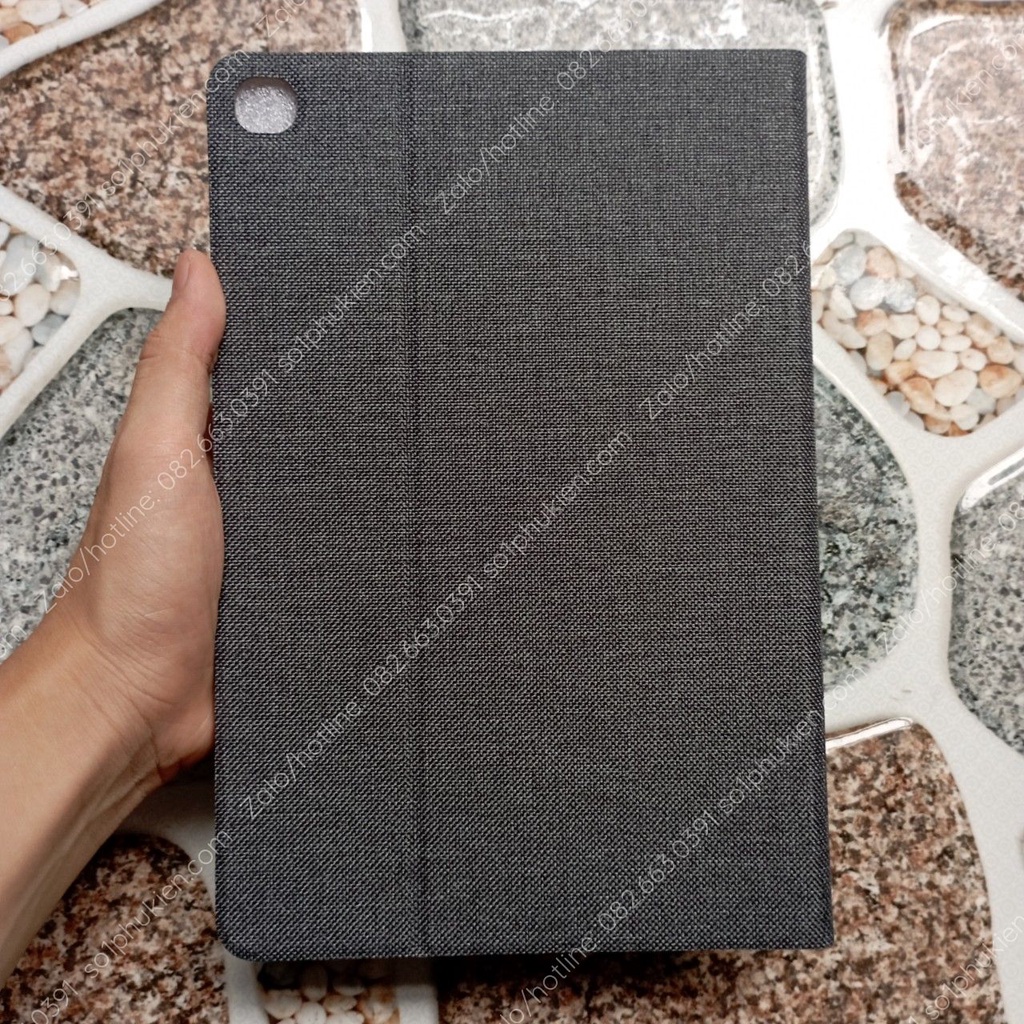 Bao da Huawei MatePad T10/ T10s da vải cực chất, mặt trong da mịn, ốp silicon bền đẹp