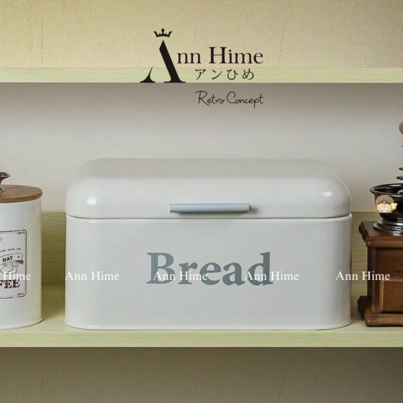 Hộp Đựng Thực Phẩm Bánh Mỳ Kim Loại Chữ Nhật Cỡ Lớn Chuyên Dụng Có Nắp Kín