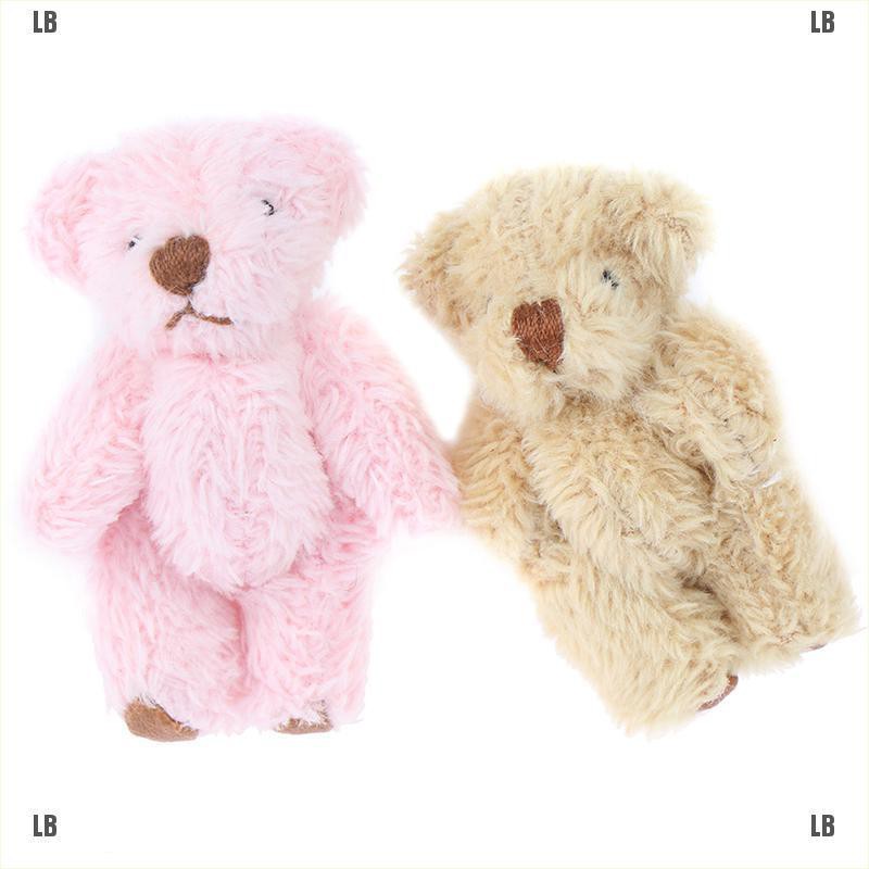 Gấu Bông Teddy Dễ Thương 4,5Cm Màu Trơn Và