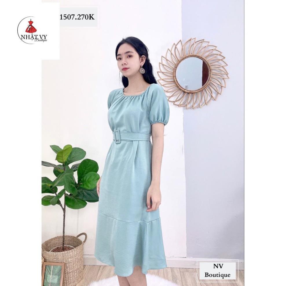 [Mã FAMALLT5 giảm 15% đơn 150k] Đầm suông dài, đầm bigsize dự tiệc, đầm bầu công sở lụa trơn - NHATVY D1507