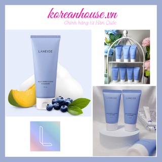 (Chính hãng) SỮA RỬA MẶT LÀM SẠCH SÂU LANEIGE MULTI DEEP-CLEAN CLEANSER_30ML