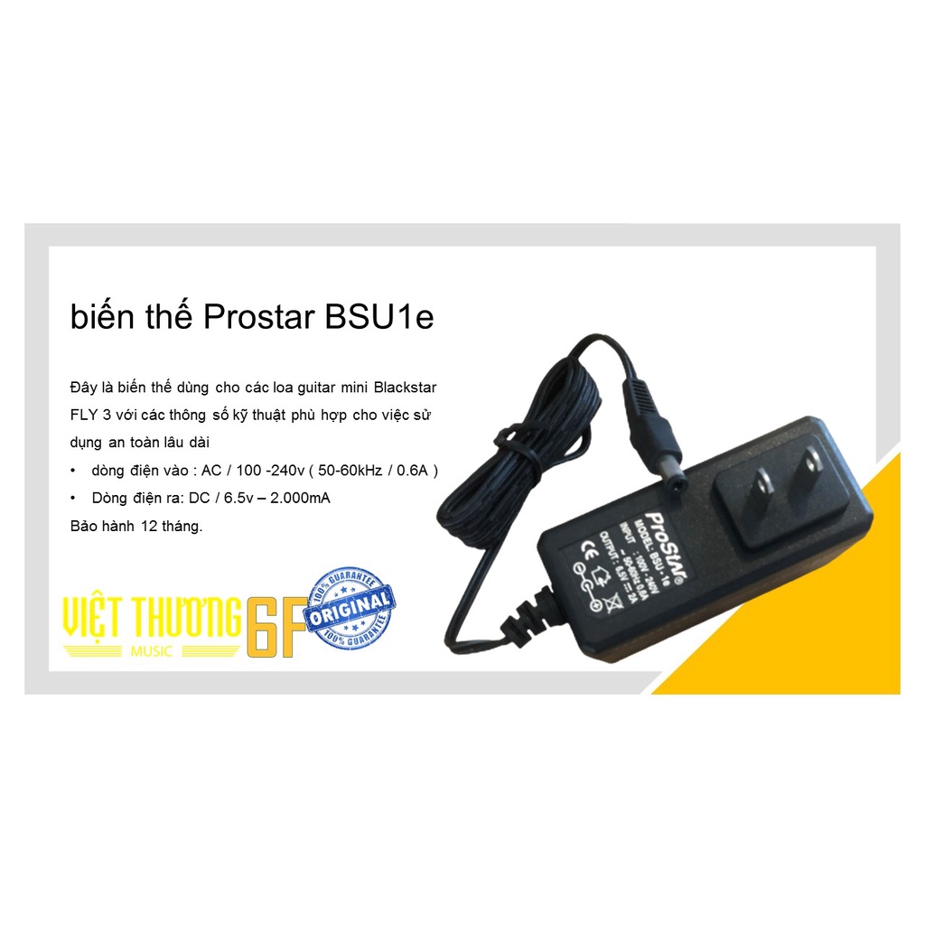 Biến điện DC 6.5v dành cho dòng loa guitar mini Blackstar FLY 3