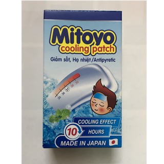Miếng dán hạ sốt MITOYO đến từ Nhật Bản (1 hộp 8 gói)