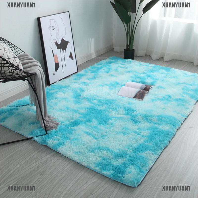 [XUANYUAN1] Thảm Lót Sàn Lông Tơ Mềm Chống Trượt Trang Trí Nhà Cửa