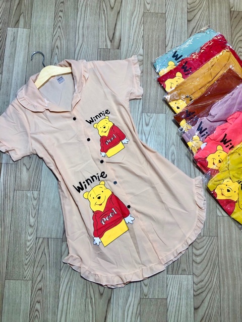 Đầm ngủ sơmi hình gấu 💕 Freeship 💕 | BigBuy360 - bigbuy360.vn