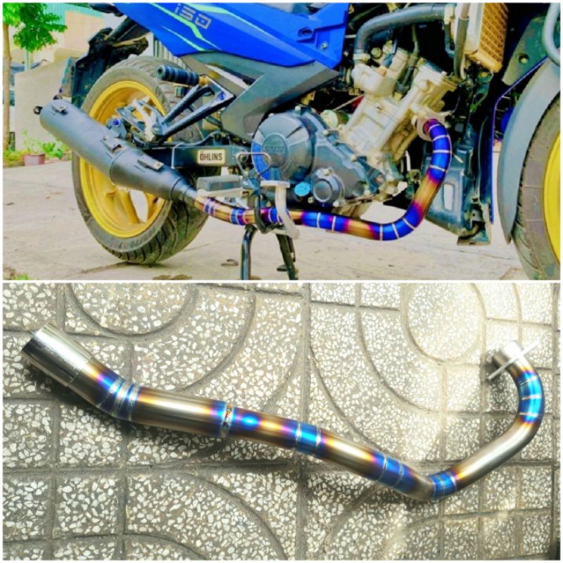 Cổ Exciter 150 Mx King cổ titan nối pô zin