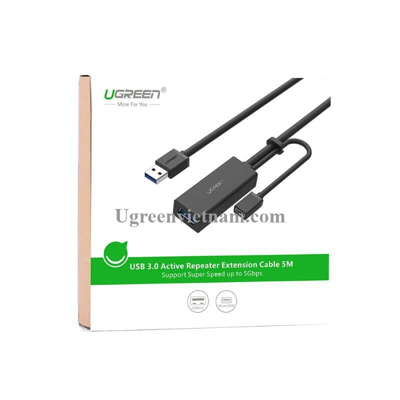 Cáp mở rộng tín hiệu USB 3.0 dài 10M cao cấp chính hãng Ugreen 20827 Hàng Chính Hãng