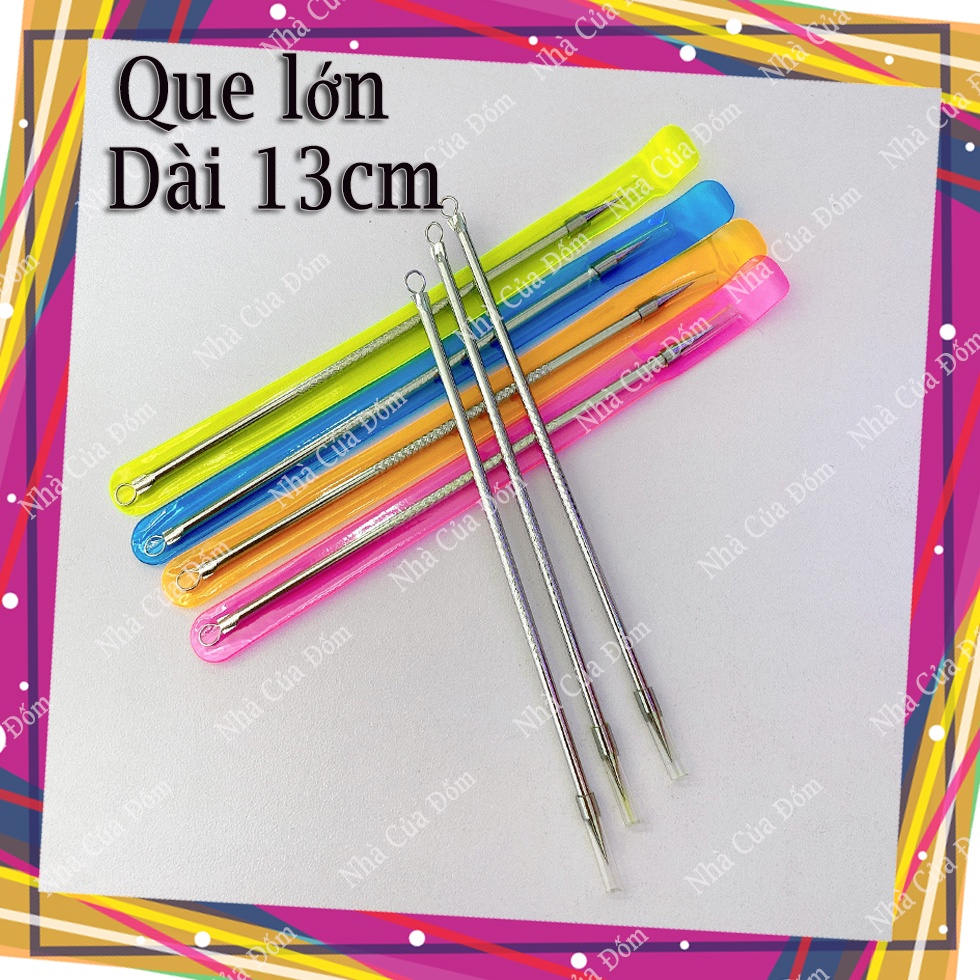 Cây Nặn Mụn 2 Đầu - Que Nặn Mụn Cao Cấp Inox - Loại Lớn 13cm