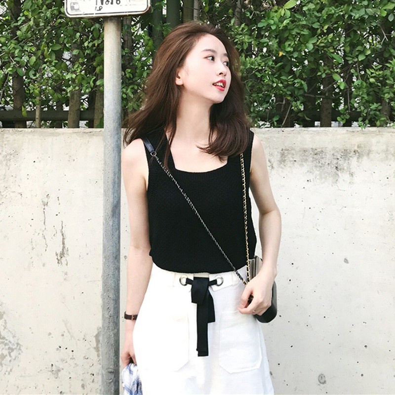 Áo dệt kim thiết kế màu trơn thanh lịch thời trang cho nữ
