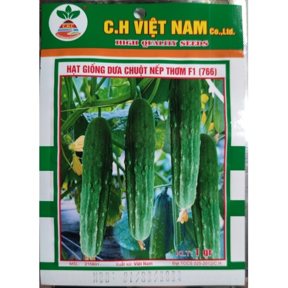 Hạt giống Dưa Chuột Nếp Thơm 1gr